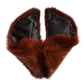 Brown Mink Fur Collar Women Neck Wrap 60cm x 14cm  Scarf