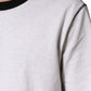 Light Grey Cotton Crewneck Sweatshirt Sweater