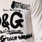 White Virgin Wool Graphic Logo Crewneck Sweater