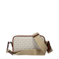 Beige Fabric Crossbody Bag