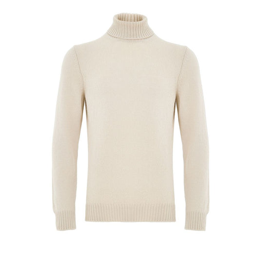 Beige Wool Turtleneck