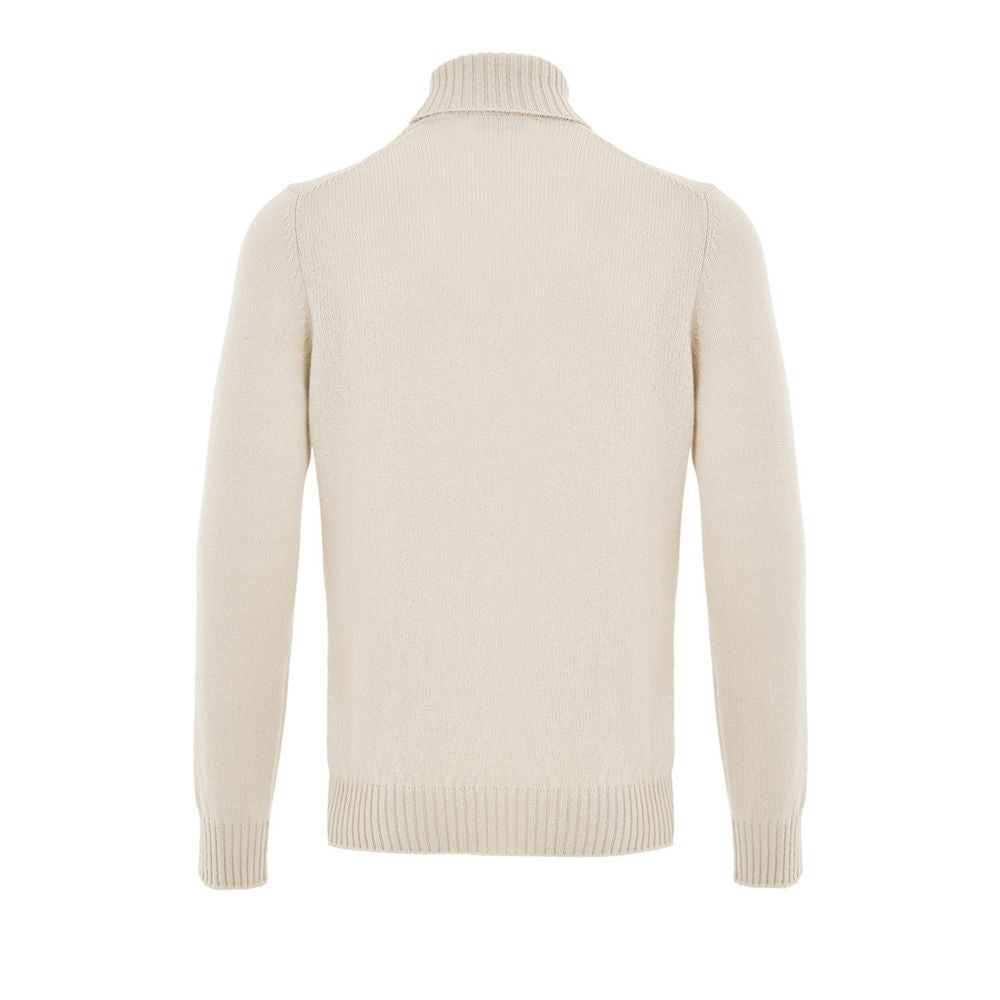 Beige Wool Turtleneck