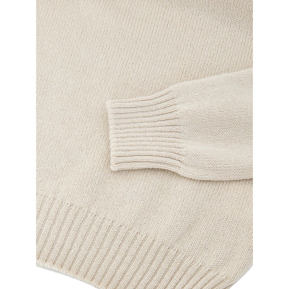 Beige Wool Turtleneck