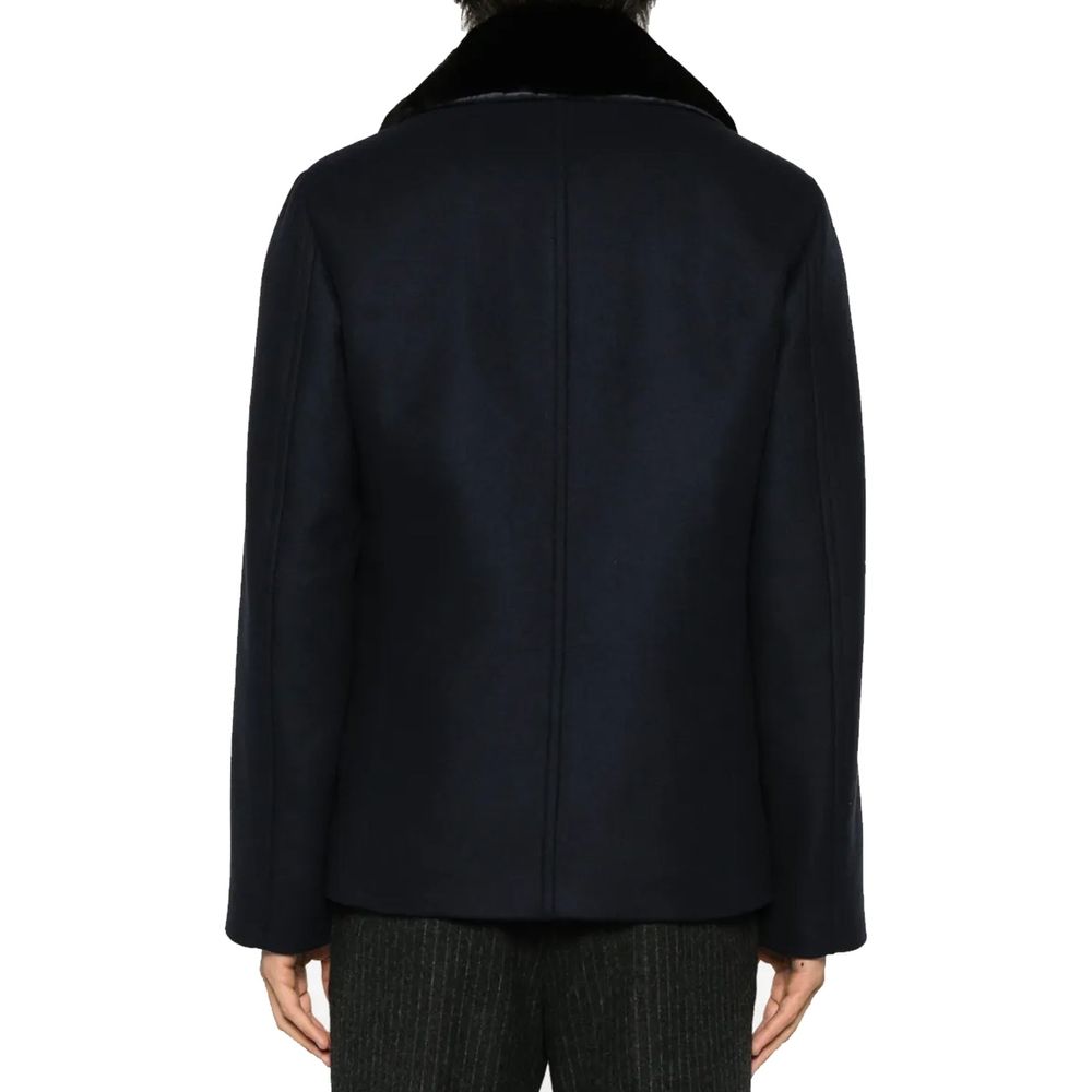 Blue Wool Coat