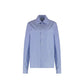 Blue Cotton Dress Shirt