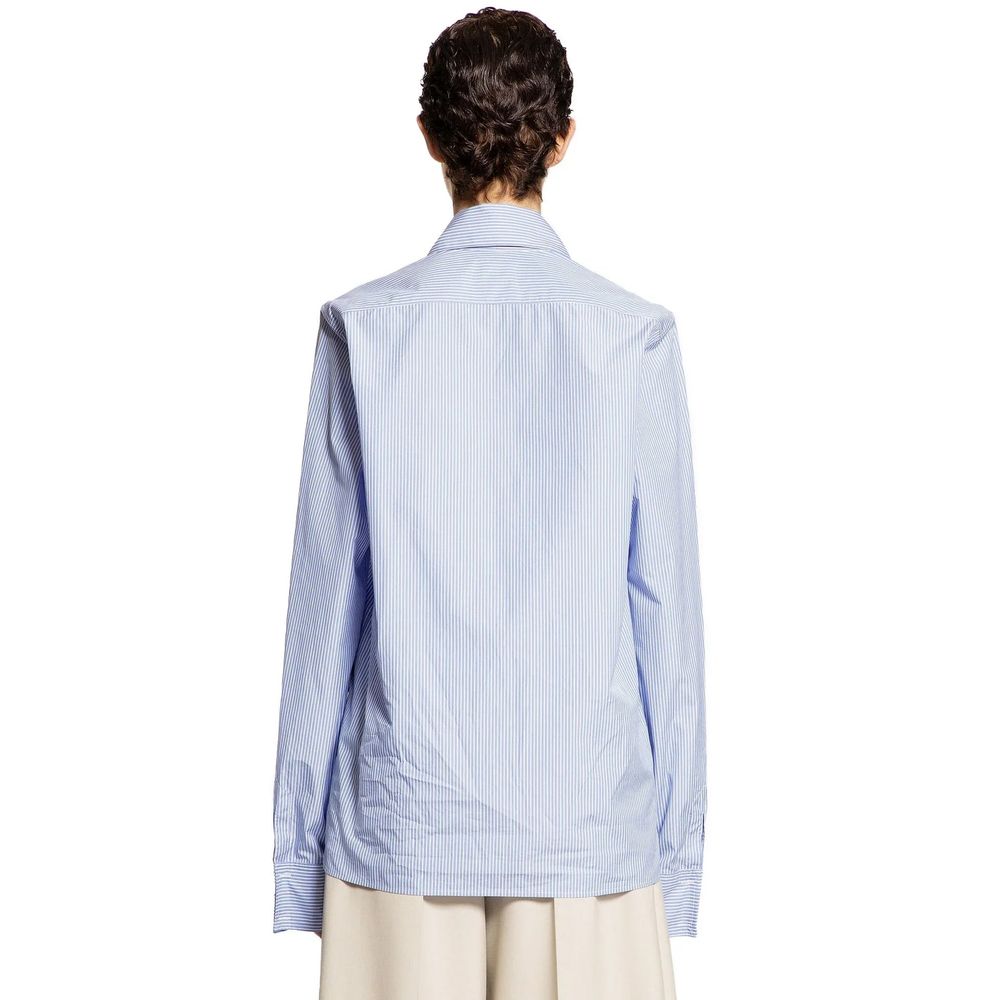 Blue Cotton Dress Shirt