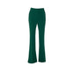 Bicolor Polyester Flared Pants