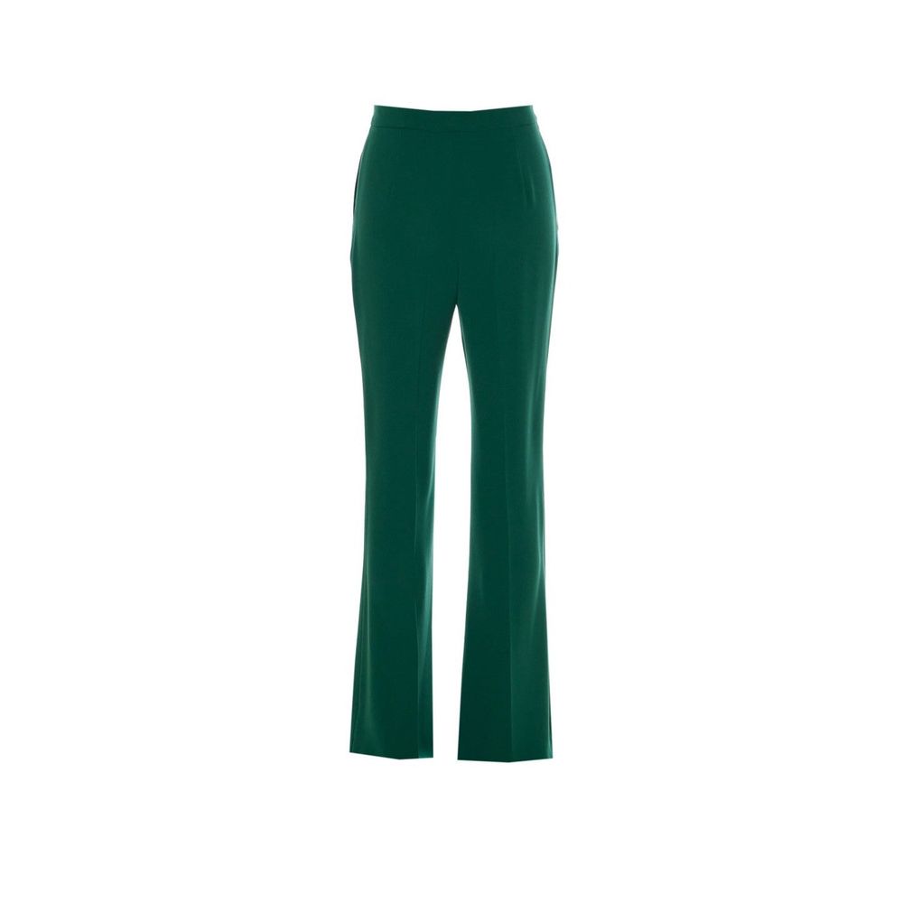 Bicolor Polyester Flared Pants