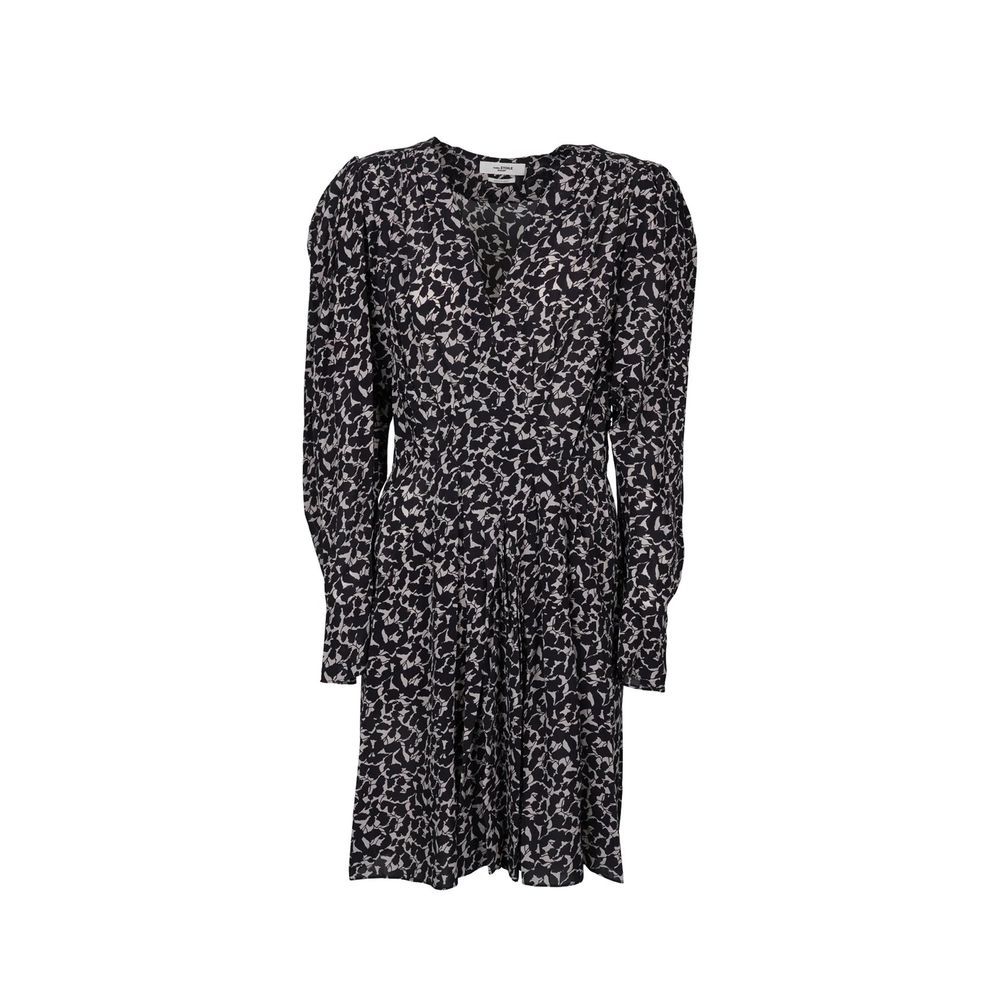 Black Viscose Casual Dress