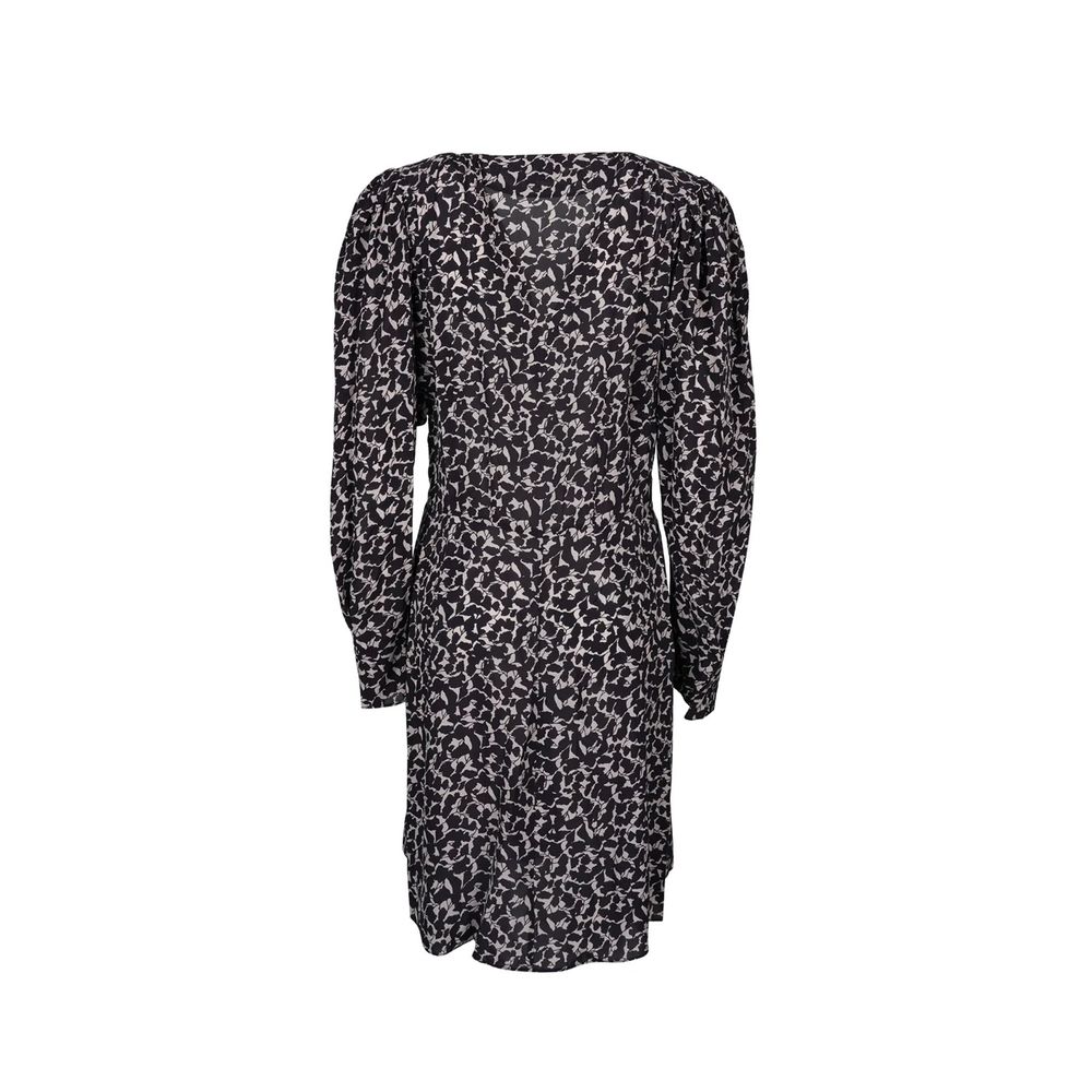 Black Viscose Casual Dress