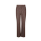 Brown Linen Casual Pants
