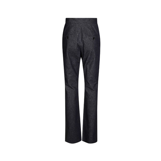 Gray Cotton Casual Pants
