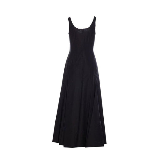 Black Cotton Casual Dress