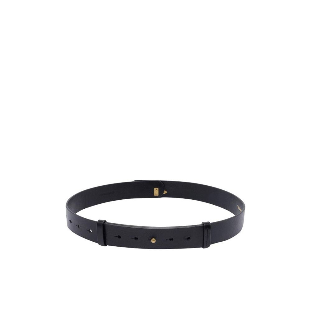 Black Leather Regular Belt