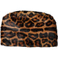 Brown Leopard Fur Women Bucket Capello Hat