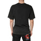 Black Cotton Crewneck Short Sleeve  T-Shirt