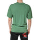 LightGreen Cotton Crewneck Short Sleeve T-Shirt