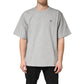 Grey Cotton Crewneck Short Sleeve T-Shirt