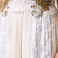Ivory Lace Silk Embellished Sleeveless  Dress