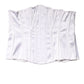 White Polyamide Waist Cincher Bustier Corset Top