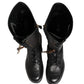 Re-Edition Black Leather Lace Up Boots Shoes
