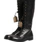 Re-Edition Black Leather Lace Up Boots Shoes