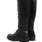 Re-Edition Black Leather Lace Up Boots Shoes