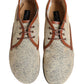 Denim Navajo Lace-Up Leather Dress Derby Shoes