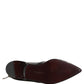 Men Black Lace-Up Leather Zip Dress Derby Shoes