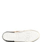 Brown Black Patch Denim Low Top Sneakers Shoes