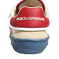 DG Multicolor Leather Low Top Sneakers Shoes