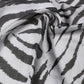 White Black Zebra Pattern Shawl 255cm x 132cm Men Scarf