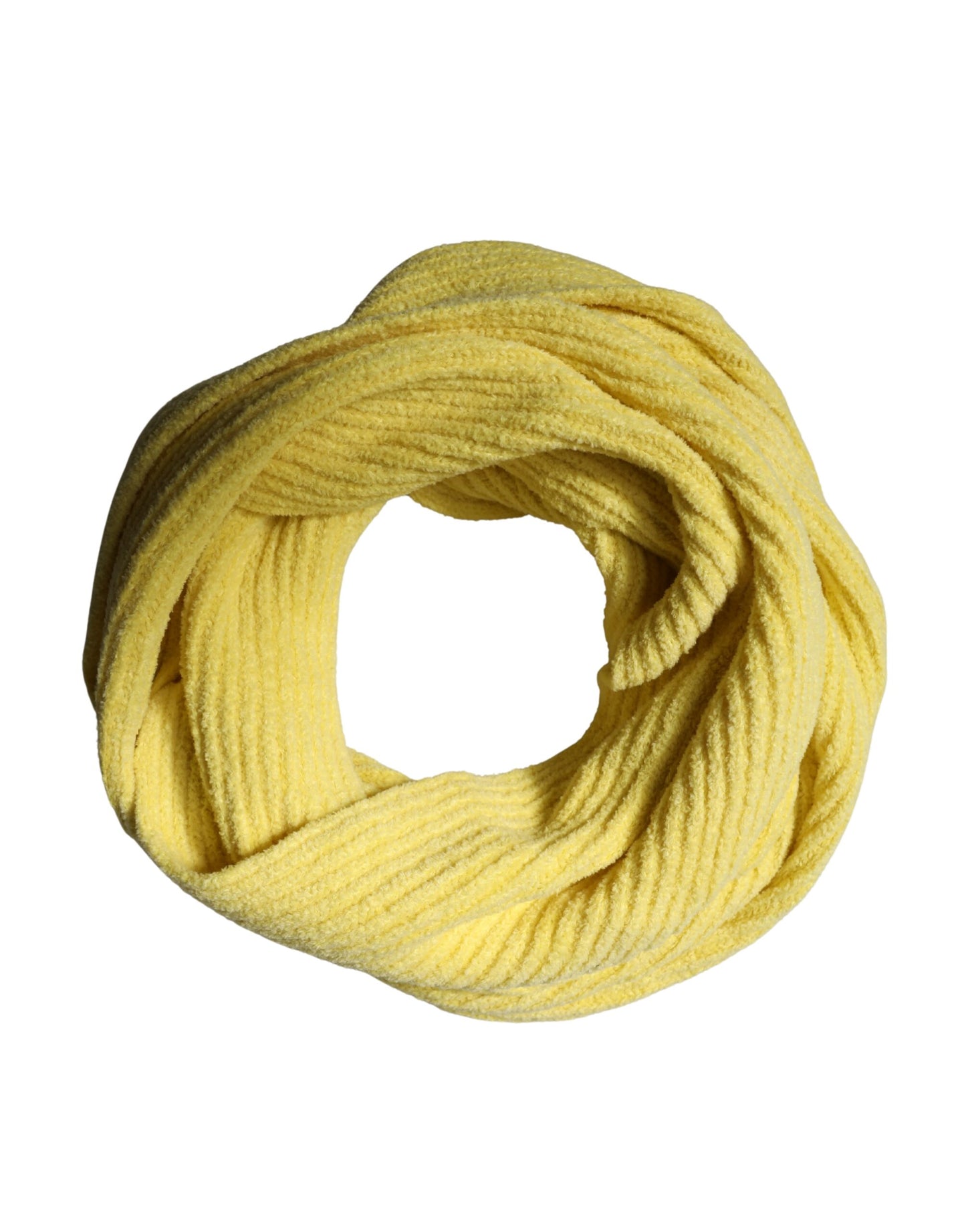 Yellow Cotton Knitted Neck Foulard 270cm x 31cm  Men Scarf