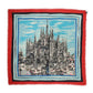 Multicolor Milano Print Cashmere 134cm x 130cm Men Scarf