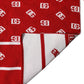 Red White Logo Print Foulard 201cm x 40.5cm  Men Scarf