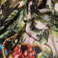Multicolor Grapes Print Wrap Shawl 196cm x 134cm  Scarf