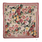 Multicolor Floral Print Square Stole 136cm x 130cm Scarf