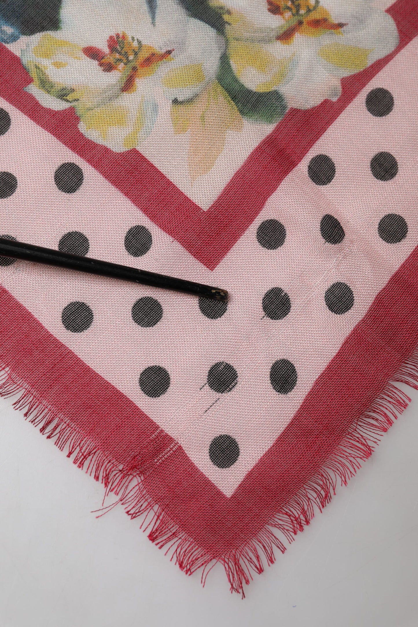 Multicolor Floral Print Square Stole 136cm x 130cm Scarf