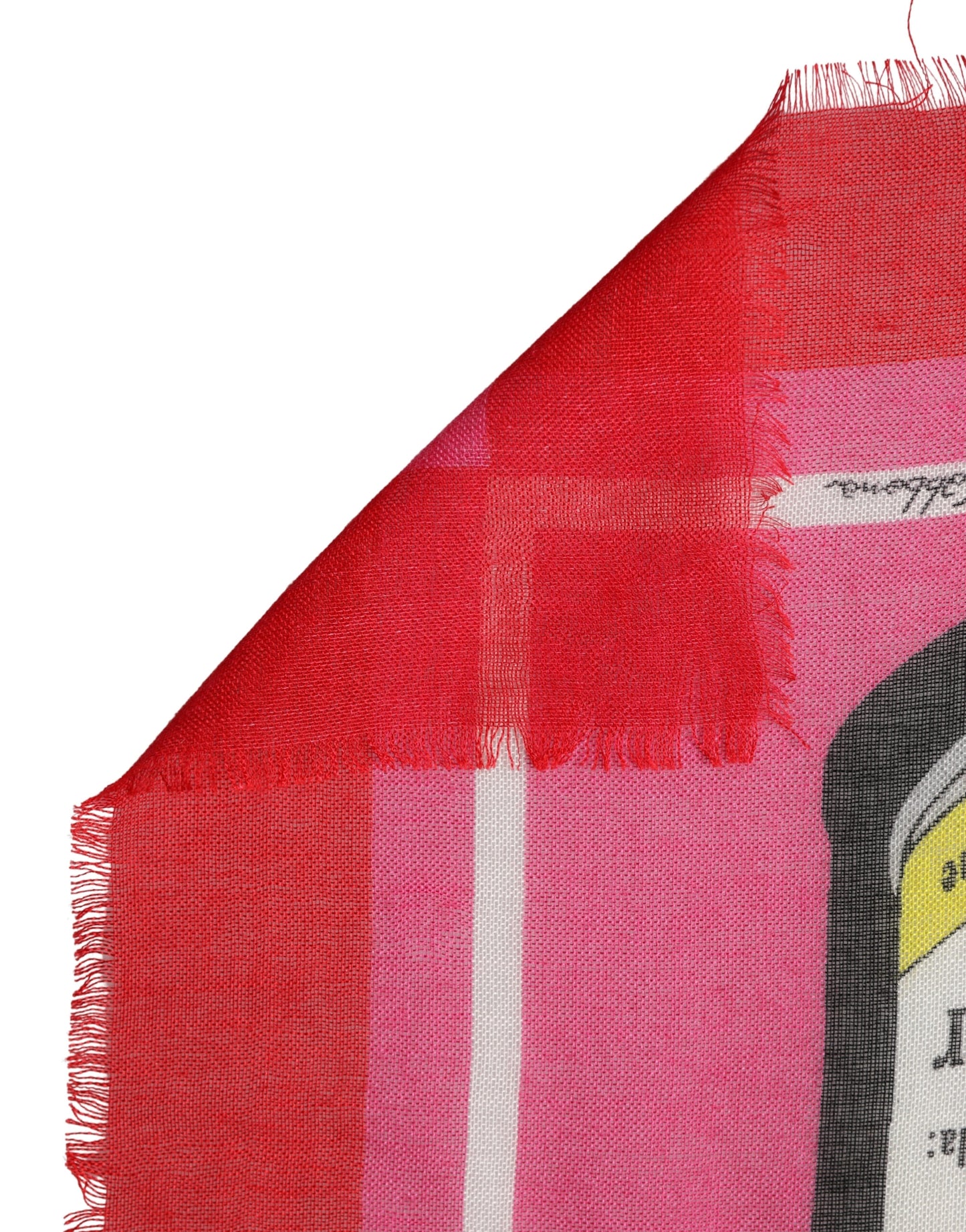 Pink DG Amore Print Neck Square Shawl 140cm x 140cm Scarf