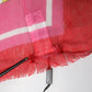 Pink DG Amore Print Neck Square Shawl 140cm x 140cm Scarf