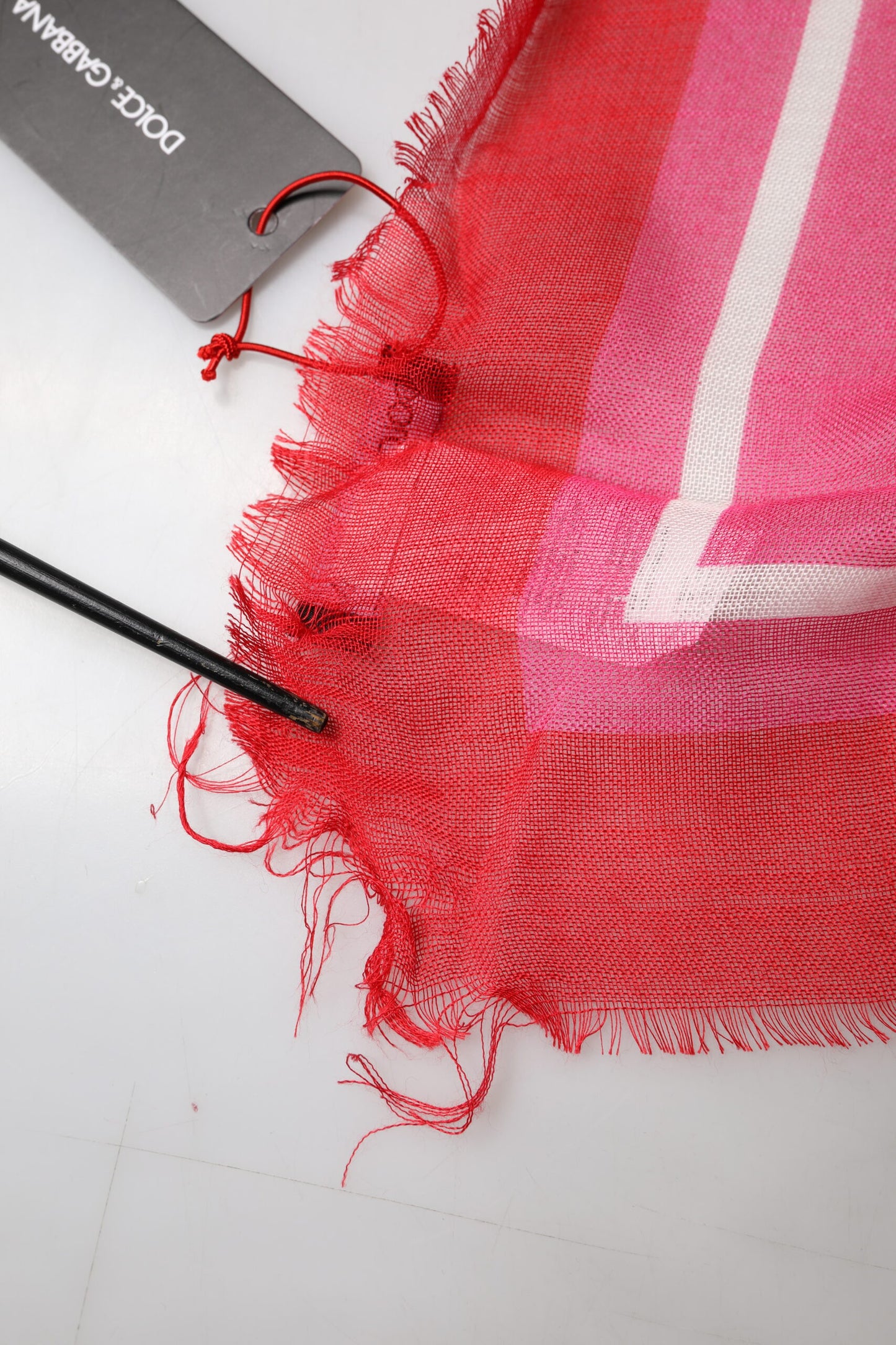 Pink DG Amore Print Neck Square Shawl 140cm x 140cm Scarf