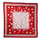 Red White Polka Dot Square Foulard 90cm x 88cm Scarf