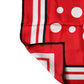Red White Polka Dot Square Foulard 90cm x 88cm Scarf