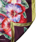 Multicolor Floral Silk Square Foulard 89cm x 87cm Scarf