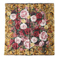 Multicolor Floral Silk Square Foulard 63cm x 61cm Scarf