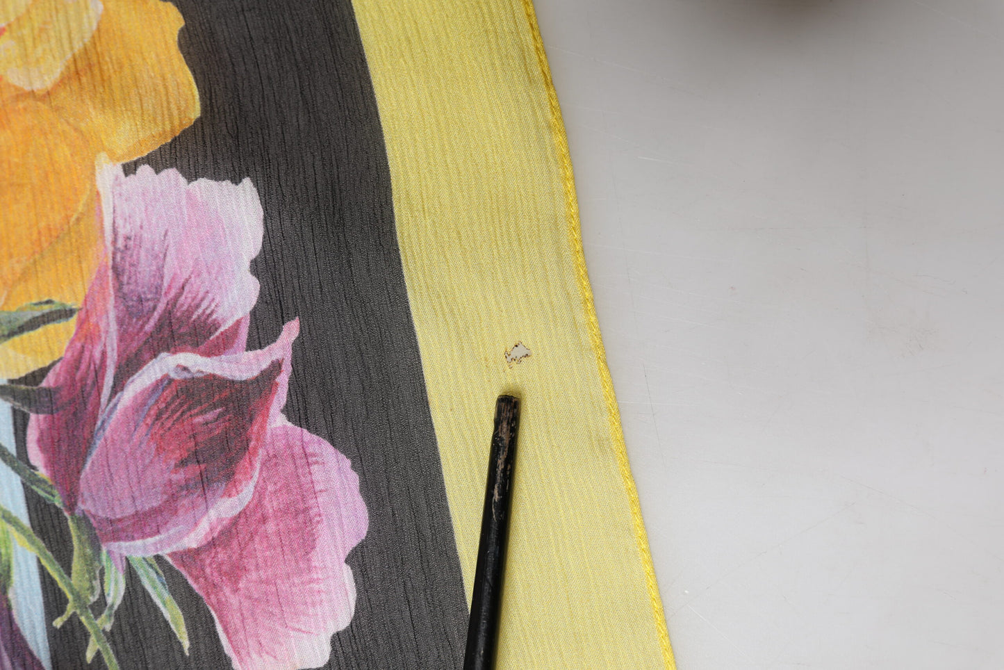 Multicolor Floral Print Square Stole 209cm x 127cm Scarf