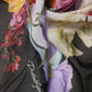 Multicolor Floral Print Square Stole 209cm x 127cm Scarf