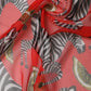Red Zebra Print Silk Wrap Shawl Stole 200cm x 132cm Scarf