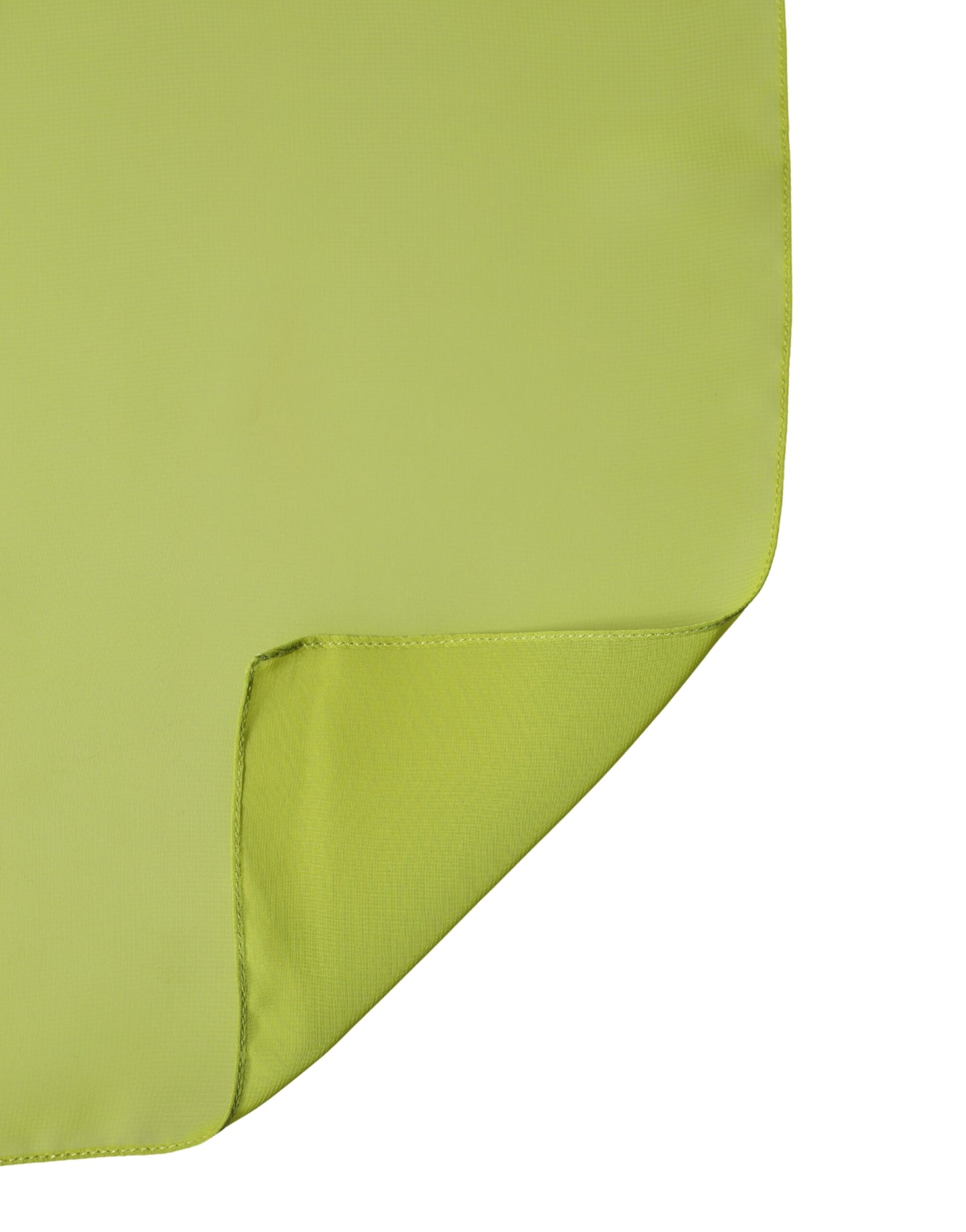 Yellow Green Neck Wrap Shawl Foulard 131cm x 99.5cm Scarf