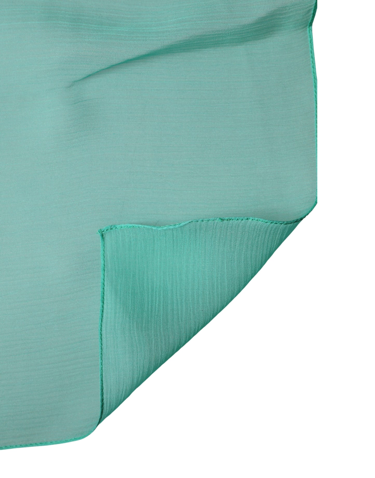 Light Green Silk Neck Wrap Foulard 131cm x 126.5cm Scarf